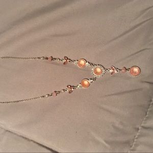 Peach necklace